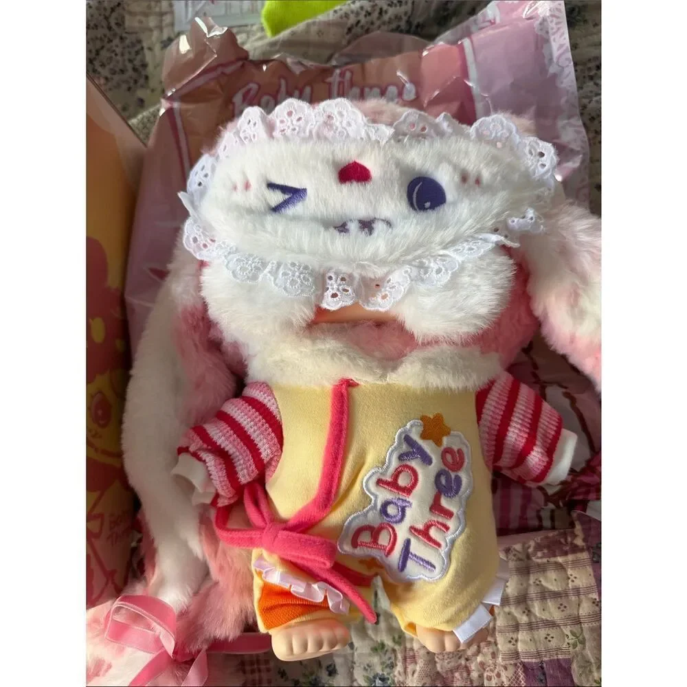 Kids Plush Character Backpack - Pink and Yellow